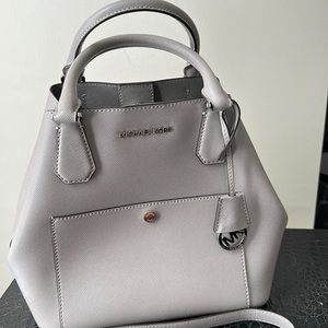 Micheal Kors Grey Greenwich Large Grab Bag